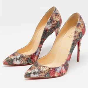 Christian Louboutin Multicolor Floral Heels